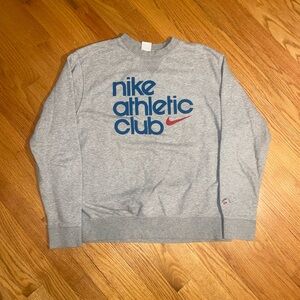 Nike Athletic Club Gray Crewneck Sweater